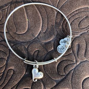 Silver Heart Alex & Ani Charm Bracelet